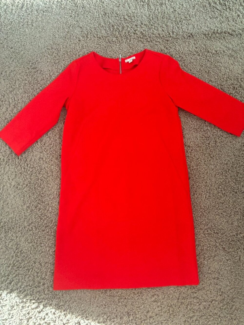 Gap Tomato 3/4 Sleeve Shift Mini Dress